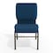 Flash Furniture Fabric Church Chair, Blue XU-CH-60096-NVY-DOT-BAS-GG - alternate 10