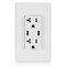 Leviton Duplex Outlet, USB C, White 20A, 125V T5837-W - alternate 5