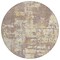 Homeroots 8' Lavender Gold And Beige Round Abstract Washable Indoor Outdoor Area Rug 597982 - alternate 8