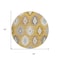 Homeroots 8' Gold Ivory And Taupe Round Southwestern Washable Indoor Outdoor Area Rug 615130 - alternate 5