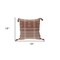 Homeroots 18" Beige and Brown Cotton Throw Pillow with Tassels 529254 - alternate 6