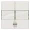 Siemens DELTA i-system titanium white Rocker switch with window, with label 5TG6213 - alternate 1