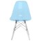 Leisuremod Dover Dining Side Chair with Acrylic Legs, Transparent Blue, 4PK EPC19TBU4 - alternate 6