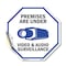 Signmission Premises Are Under Video & Audio Su, 10 Inch X 10 Inch, Vinyl Decal OC-D-10-20 - alternate 1