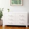 Homeroots 58" White Wood Six Drawer Double Dresser 564675 - alternate 1