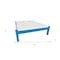 Homeroots Caribbean Blue Solid Wood Queen Bed Frame 546720 - alternate 5