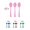 Smarty Had A Party Pink Disposable Plastic Party Spoons, 600PK 410S-P-CASE - alternate 9