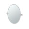 Gatco Channel 26.5" Frameless Oval Mirror, Satin Nickel 4699 - alternate 1