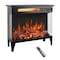 Edendirect 24 in. Freestanding 3-Sided glass Electric Fireplace in Black ZR-W1769P166908 - alternate 1