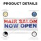 Signmission Hair Salon Now Open, 36 Inch x 96 Inch, Vinyl Banner B-96-30689 - alternate 5