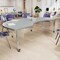 Flash Furniture Commercial Adjustable Height Kidney Activity Table with Locking Casters-Gray XU-A4896-KIDNY-GRY-T-A-CAS-GG - alternate 9