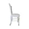 Homeroots Set of Two 24" Pearl and White Faux Leather and Wood Counter Height Bar Chairs, 2PK 573455 - alternate 6