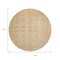 Homeroots 8' Beige And Rust Round Floral Medallion Washable Indoor Outdoor Area Rug 615940 - alternate 8