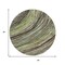 Homeroots 8' Artichoke Green Brown And Ivory Round Abstract Washable Indoor Outdoor Area Rug 631229 - alternate 5