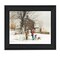 Homeroots The Joy of Snow 1 Black Framed Print Wall Art 404933 - alternate 1