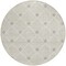 Homeroots 8' Beige And Ivory Round Geometric Washable Indoor Outdoor Area Rug 594679 - alternate 7