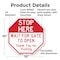 Signmission Stop Here Wait for Gate to Open Tha, 10 Inch X 10 Inch, Aluminum Metal Signs OC-A-10-288 - alternate 6