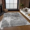 Homeroots 8' X 10' Gray Charcoal And Silver Abstract Washable Indoor Outdoor Area Rug 582953 - alternate 9