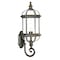 Homeroots Antique Brown Cylindrical Lantern Wall Light 398597 - alternate 5
