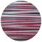 Homeroots 8' Burgundy Ivory And Blue Round Striped Washable Indoor Outdoor Area Rug 597309 - alternate 8