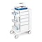 Omnimed Phlebotomy Cart, Aluminum & Plastic, 42 in H, 23.5 in W 351003 - alternate 1