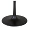 Homeroots 48" Gray and Black Marble and Aluminum Pedestal Base Round Top Dining Table 572219 - alternate 7