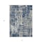 Homeroots 8' X 10' Navy Blue Gray And Ivory Abstract Washable Indoor Outdoor Area Rug 597989 - alternate 9