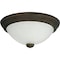 Home Impressions 11'' Oil Rubbed Bronze Incandescent Flush Mount Ceiling Light Fixture, 2PK IFM211TORB - alternate 1