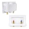 Everflow Washing Machine Outlet Box W/ Valves 1/2'' Press; White ABS SB300-R - alternate 7