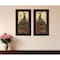 Homeroots Set Of Two Peacock 2 Black Framed Print Wall Art, 2PK 405687 - alternate 5