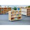 Beleduc By Playwell Palermo 1041mm Mid Open Shelf - 8 Compartments, Dual-Sided, White/Oak HPL, Ages 3+, 828mm 846040 - alternate 6
