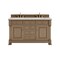 James Martin Vanities Brookfield 60 in. Double Vanity, Pecan w/3 CM Eternal Jasmine Pearl Silestone Top 547-V60D-PCN-3EJP - alternate 1