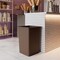 Regal Altair 35 Gallon Square Brown Plastic Trash Can, Heavy Duty Resin Construction ZR-TC-100-SQ35BR - alternate 6