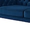 Homeroots 91" Navy Blue Velvet Chesterfield Solid Wood Sofa 543957 - alternate 10