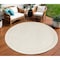 Homeroots 8' Ivory And Gold Round Indoor Outdoor Area Rug 572570 - alternate 9