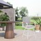 Homeroots 48" Light Gray Metal Swivel Outdoor Bar Height chair with Footrest 571180 - alternate 3