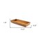 Homeroots 15in Brown Solid Teak Vanity Tray 475862 - alternate 7