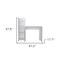Homeroots 47" White Wood Computer Desk 546418 - alternate 7