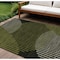 Homeroots 8' X 10' Olive Green And Black Geometric Washable Indoor Outdoor Area Rug 597646 - alternate 1