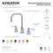 Kingston Brass Widespread Bathroom Faucet with Brass Pop-Up, Antique Brass FSC893DPLAB - alternate 2