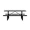 Leisure Craft Rectangle Portable Picnic Table, Black, 6 ft L T6XPP-BLACK - alternate 6