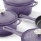 Megachef 7 Piece Enameled Cast Iron Cookware Set in Purple 750124529M - alternate 8