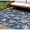 Homeroots 6' X 9' Navy Blue And Ivory Floral Indoor Outdoor Area Rug 550198 - alternate 9