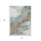 Homeroots 10' X 14' Teal Blue And Brown Abstract Washable Indoor Outdoor Area Rug 631896 - alternate 9
