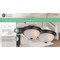 Boston Harbor Flush Mount Ceiling Fixture, 120 V, 60 W, A19 or CFL Lamp, Bronze Fixture F51WH02-1006-ORB - alternate 3