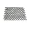 Apollo Tile Silver 10.8 in x 11.5 in Glass Glossy, Matte Floor and Wall Mosaic Tile 8.63 sqft/case, 10PK APLAHX8801A - alternate 6