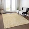 Homeroots 3' X 5' Gold And Ivory Abstract Washable Indoor Outdoor Area Rug 599712 - alternate 7