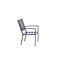 Homeroots Set of Two Dark Gray Aluminum Outdoor Stacking Dining Chairs with Beige Cushion, 2PK 489552 - alternate 9