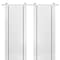 Sartodoors Sturdy Double Barn Door with Hardware, Planum 0017 White Silk and Aluminum Strips, 13FT Rail Hanger PLANUM0017DB-S-WS-60 x 96 (2* 30x96) - alternate 1