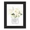 Homeroots Bathroom Flower Ja Black Framed Print Bathroom Wall Art 530064 - alternate 1